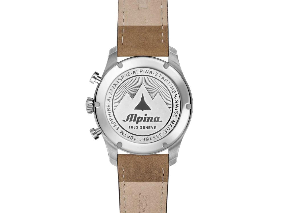 Alpina Startimer Pilot Quartz Uhr, 41 mm, Blau, Tag, AL-372NW4S26