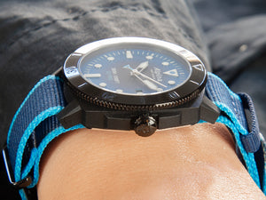 Alpina Seastrong Diver Gyre Automatik Uhr, Blau, 44 mm, 30 atm, AL-525LNSB4VG6