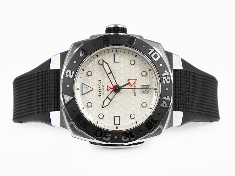 Alpina Seastrong Diver Extreme GMT Automatik Uhr, Weiss, 39 mm, AL-560LG3VE6