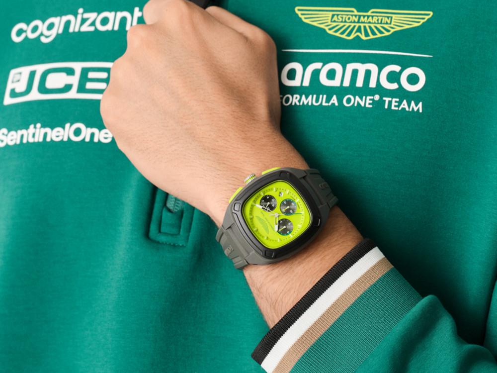 Aston Martin OVR W F1 Team Quartz Uhr, Grün, 41 mm, Chronograph, MTFO1F504