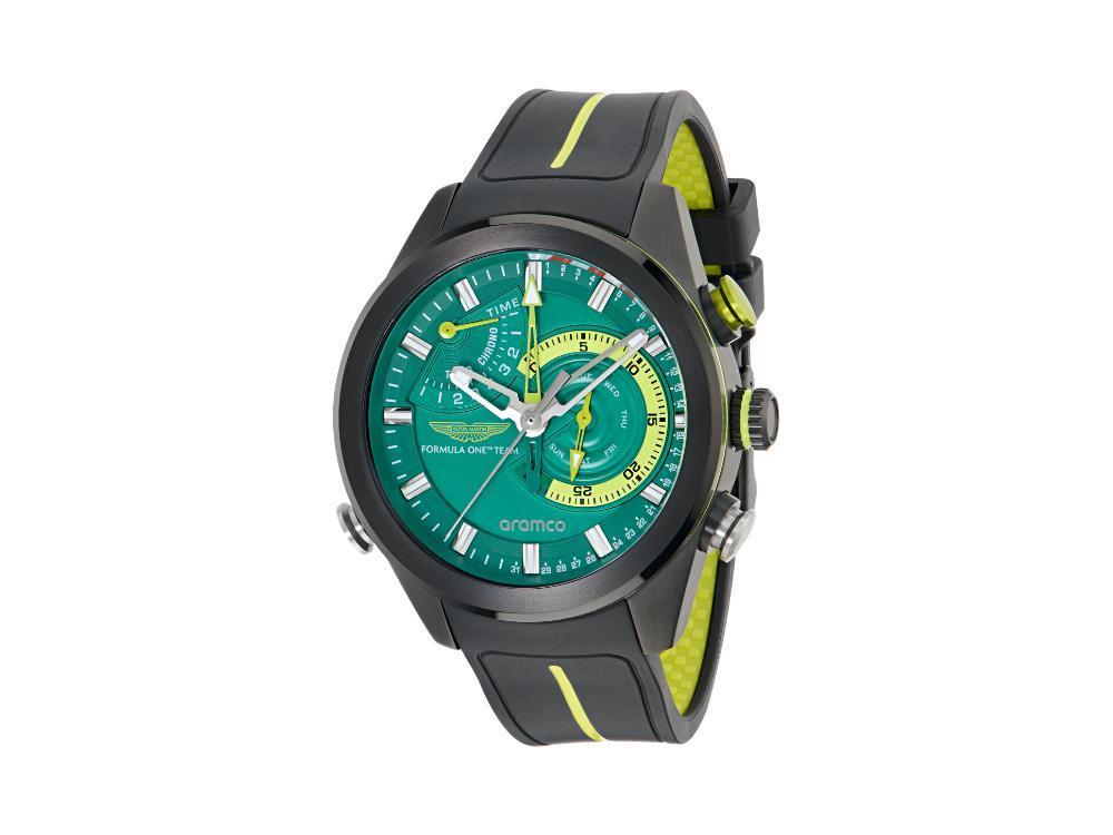 Aston Martin F1 Team KRS Quartz Uhr, Grün, 44 mm, Chronograph, MTFR1F603