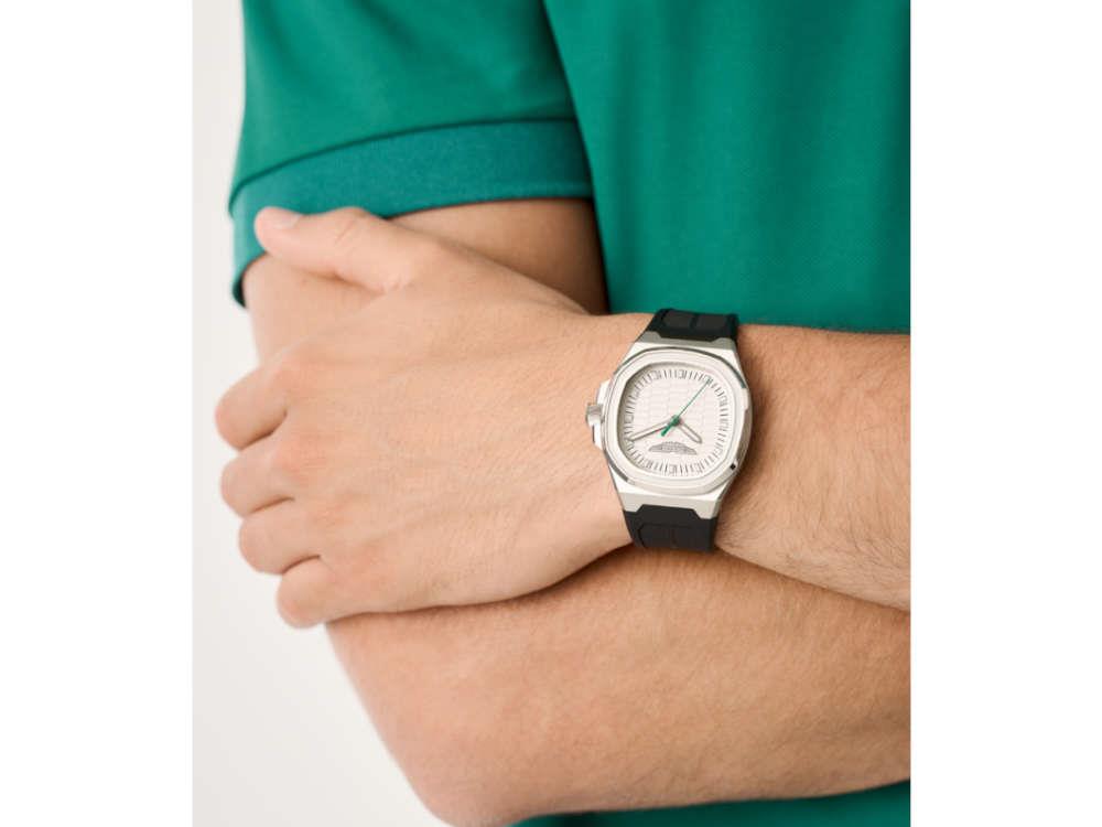 Aston Martin Icon GPQ Quartz Uhr, Recycelter Stahl, Silber, 40 mm, MTIG1F502