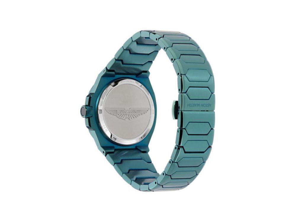 Aston Martin Icon GPQ Quartz Uhr, Recycelter Stahl, Schwarz, 42 mm, MTIG2S606