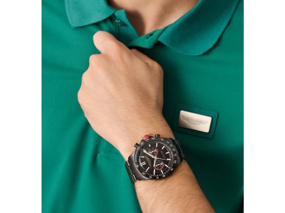 Aston Martin Icon SPT Quartz Uhr, Schwarz, 44 mm, Chronograph, MTIS1F504