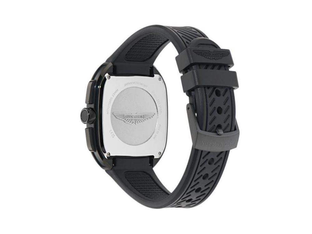 Aston Martin Icon ULT Quartz Uhr, Recycelter Stahl, Schwarz, 40 mm, MTIU1S605