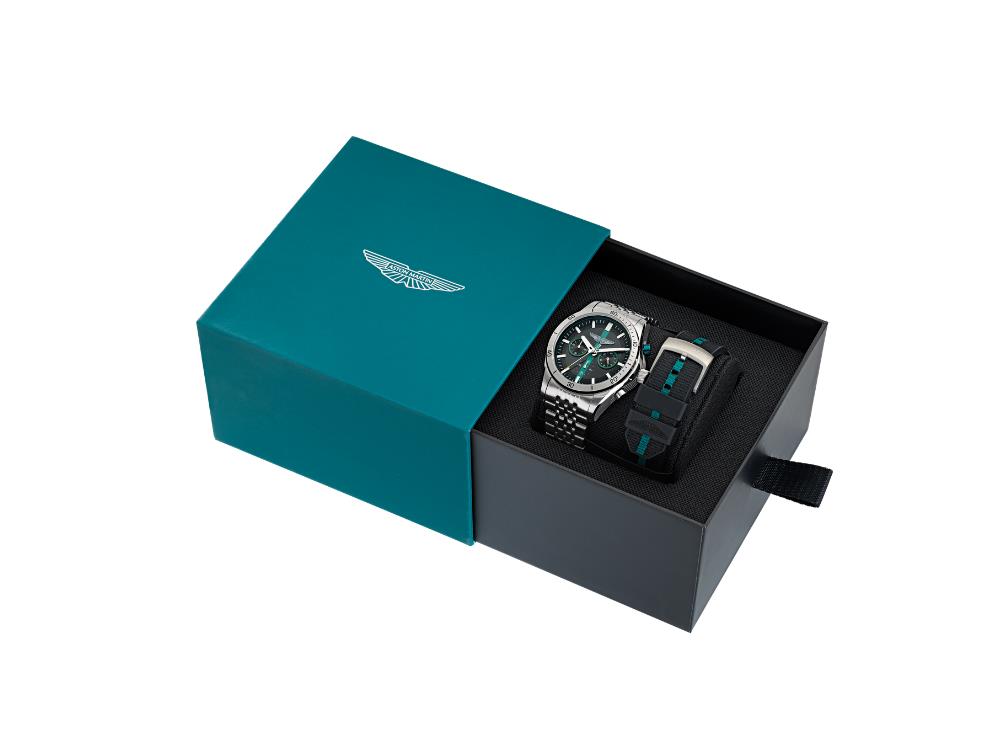 Aston Martin Thrill CLP Quartz Uhr, 45 mm, Chronograph, MTRL1F607-BOXSET