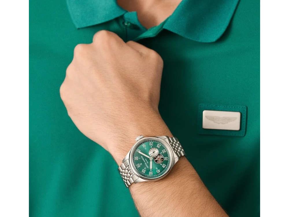 Aston Martin Timeless TS1 Automatik Uhr, Grün, 41 mm, MTTS1F504