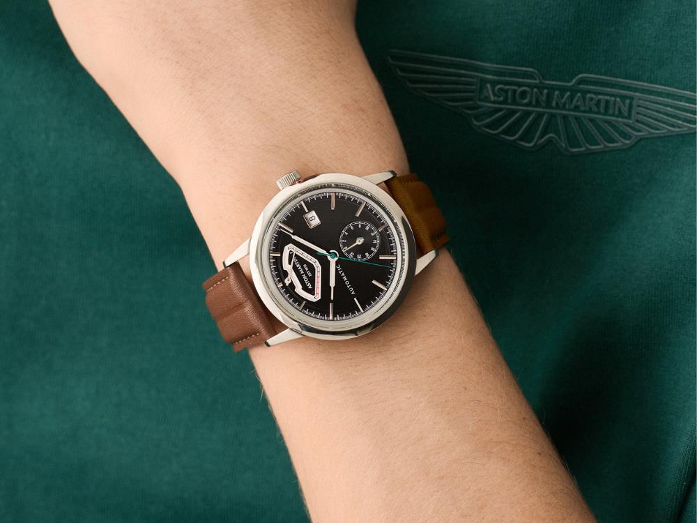 Aston Martin Timeless TS3 Automatik Uhr, Schwarz, 40mm, MTTS3F602
