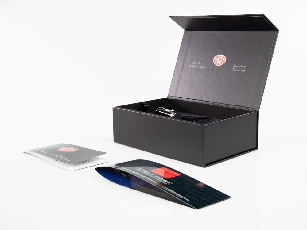 Aurora Optima Kugelschreiber, Edelharz, Verchromte Akzente, 998-CN