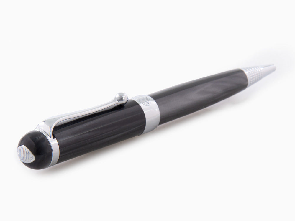 Aurora Alpha Kugelschreiber, Edelharz, Verchromte Akzente, Schwarz, H31CN