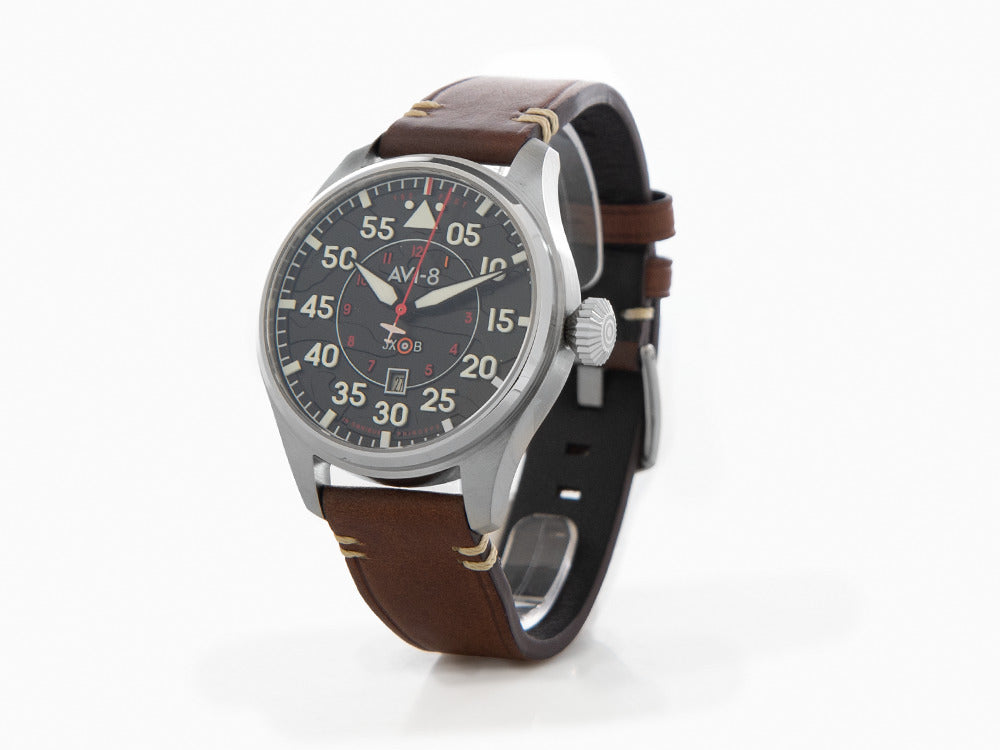 AVI-8 Hawker Hurricane Clowes Wittering Automatik Uhr, Schwarz, 46mm, AV-4097-01