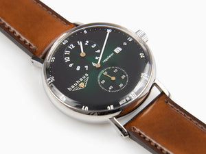 Bauhaus Automatik Uhr, Grün, 41 mm, Tag, 2126-4