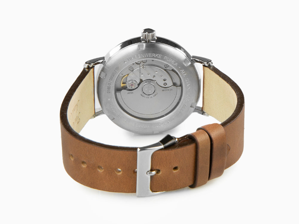 Bauhaus Automatik Uhr, Blau, 41 mm, Tag, 2160-3