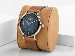 Bauhaus Automatik Uhr, Blau, 41 mm, Tag, 2160-3