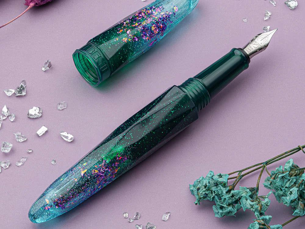 Benu Briolette Starlit Oasis Füllfederhalter, Grün, 17.2.14.5.0