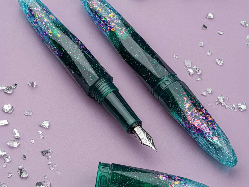 Benu Briolette Starlit Oasis Füllfederhalter, Grün, 17.2.14.5.0
