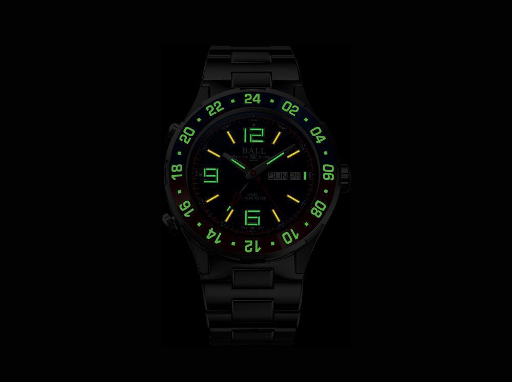 Ball Roadmaster Marine GMT Automatik Uhr, Limitierte Edition, DG3000A-S4C-BE