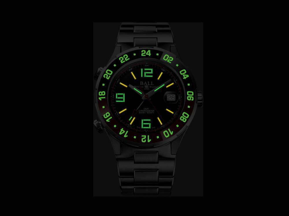 Ball Roadmaster Pilot GMT Automatik Uhr, Limitierte Ed., COSC, DG3038A-S1C-BE