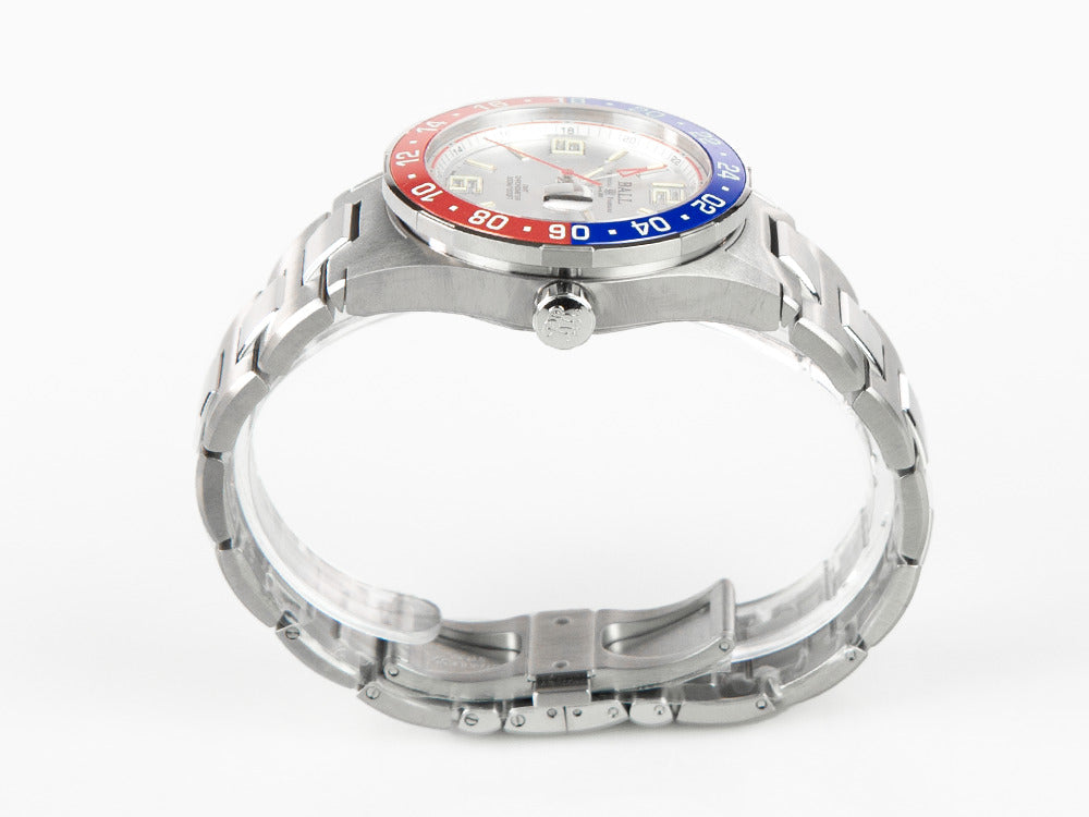 Ball Roadmaster Pilot GMT Automatik Uhr, 40 mm, Limitierte Ed., DG3038A-S2C-WH