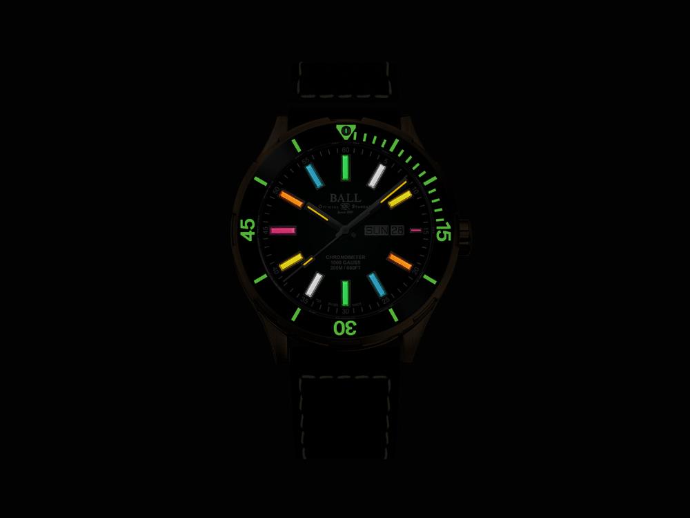 Ball Roadmaster Marvelight Bronze Automatik Uhr, M3070B-L3CJ-GRR