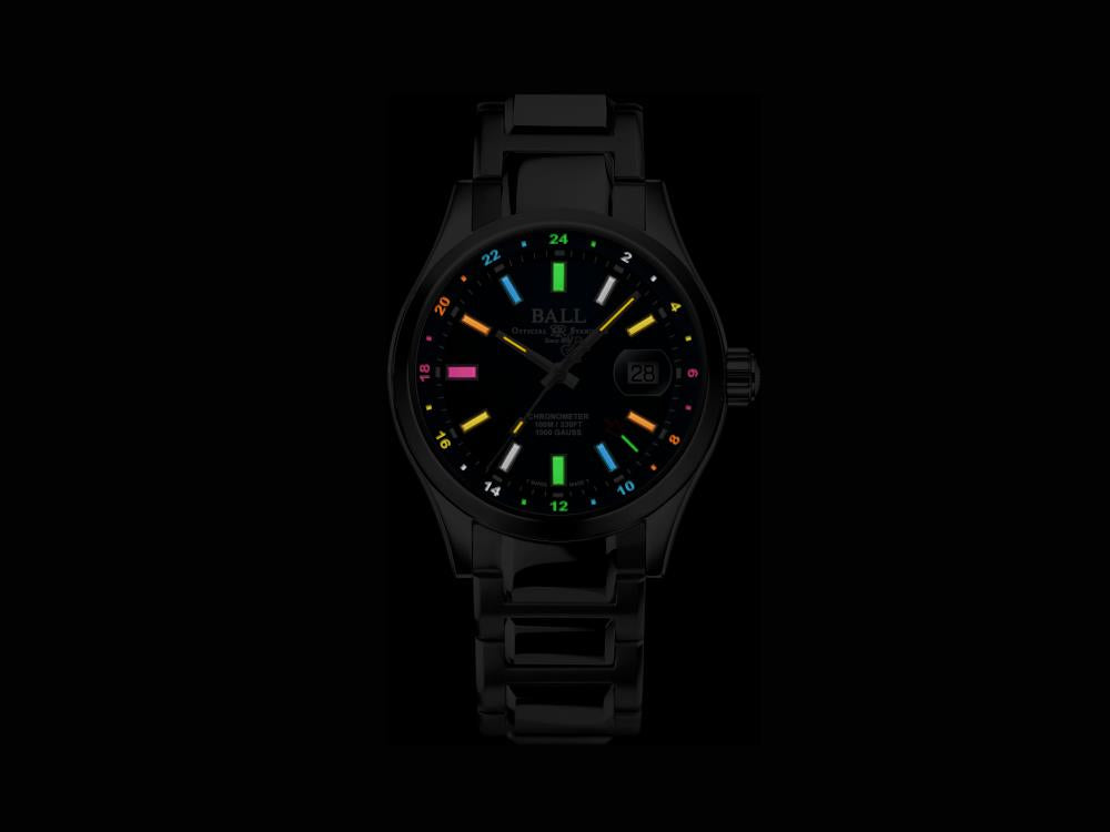 Ball Engineer III Endurance 1917 GMT Automatik Uhr, Blau, 41mm, GM9100C-S2C-BER