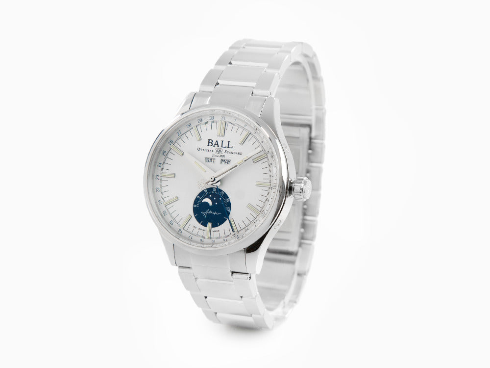 Ball Engineer II Moon Calendar Automatik Uhr, Limitierte Edition, NM3016C-S1J-WH