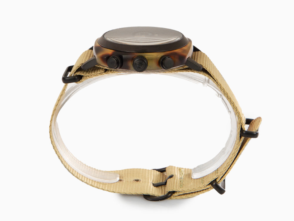 Briston Clubmaster Classic Safari Quartz Uhr, Schwarz, 40 mm, 14140.PBAM.TS.5.NK