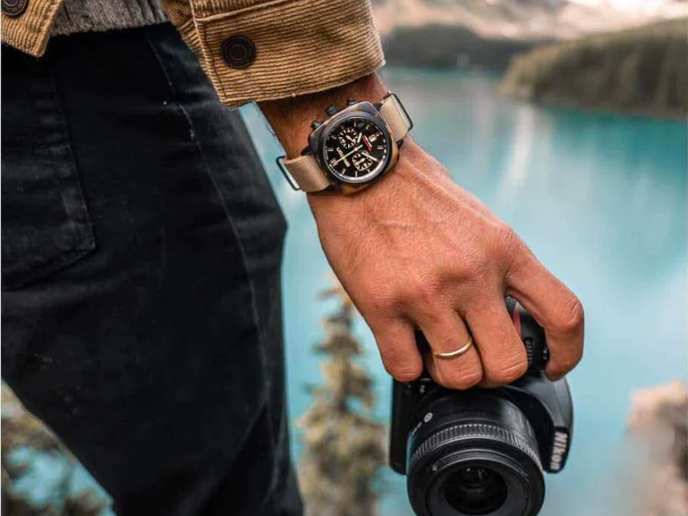 Briston Clubmaster Sport Quartz Uhr, Schwarz, 42 mm, 18142.PBAM.TSS.5.NK