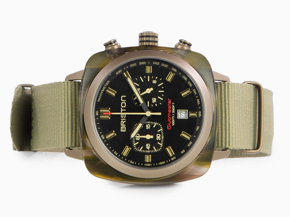 Briston Clubmaster Sport Quartz Uhr, Schwarz, 42 mm, 18142.PKAM.TJS.19.NJ