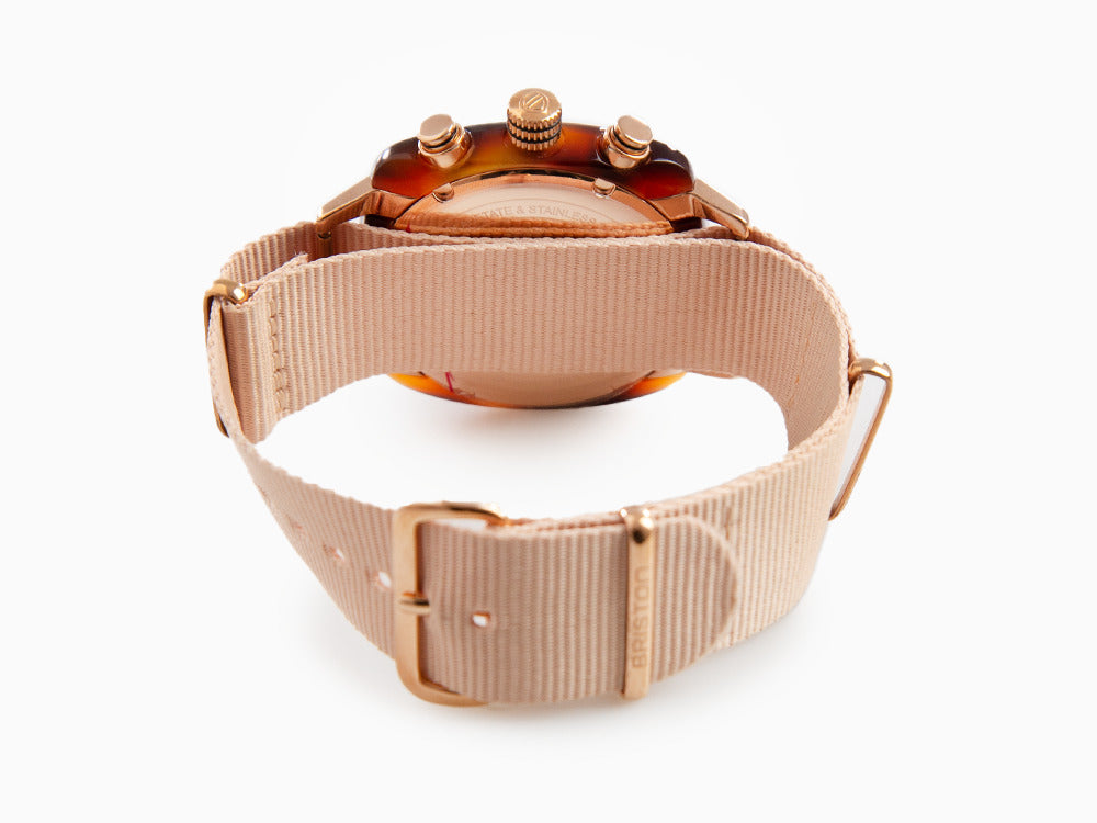 Briston Clubmaster Classic Terracotta Quartz Uhr, 40 mm, 20140.PRA.T.36.NTN