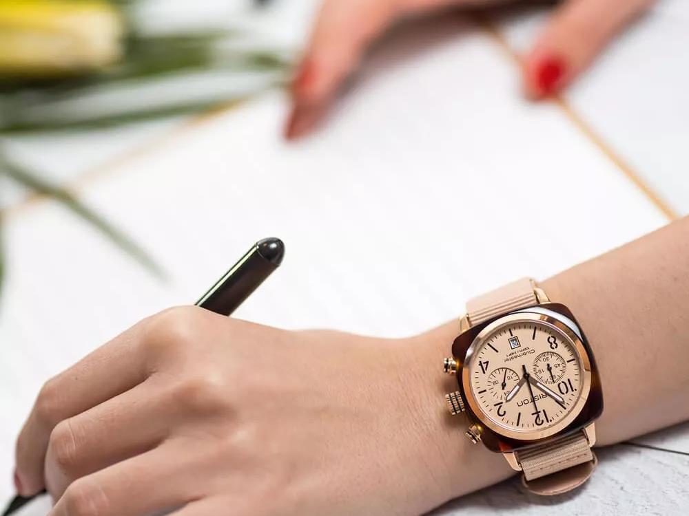 Briston Clubmaster Classic Terracotta Uhr, Acetat, 40 mm, 20140.SA.T.36.NTN