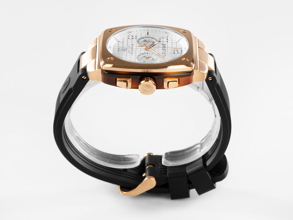 Briston Streamliner Urban Quartz Uhr, PVD, Weiss, 42 mm, 22142.SPRG.T.2.RB