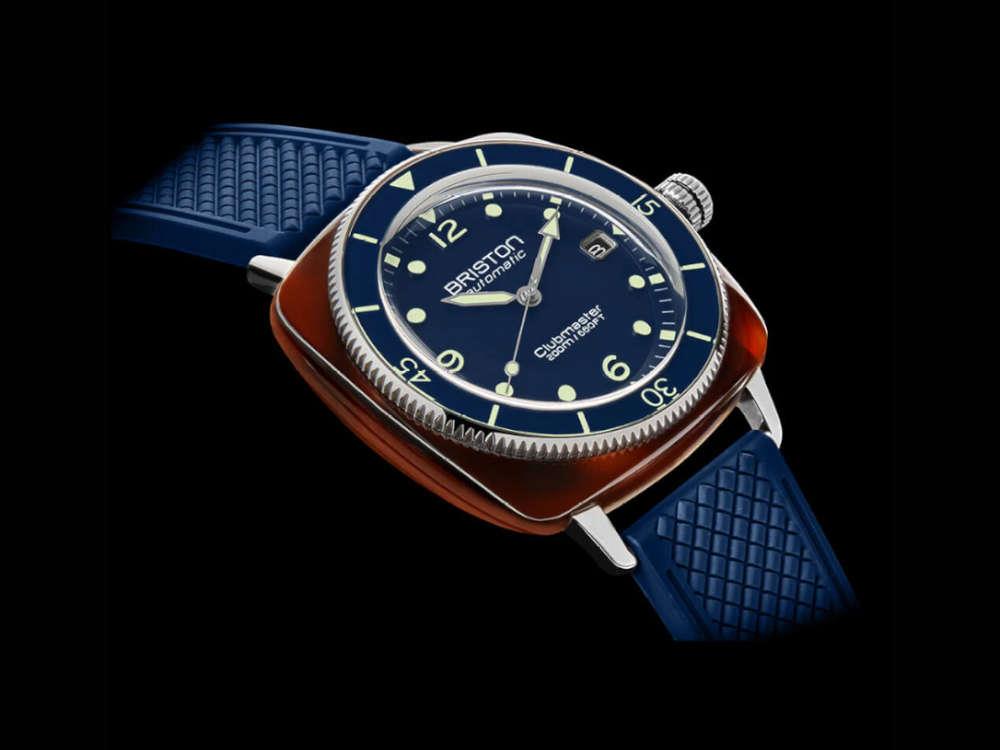 Briston Clubmaster Legend Diver Automatik Uhr, Blau, 40 mm, 241740.SA.T.15.FNB