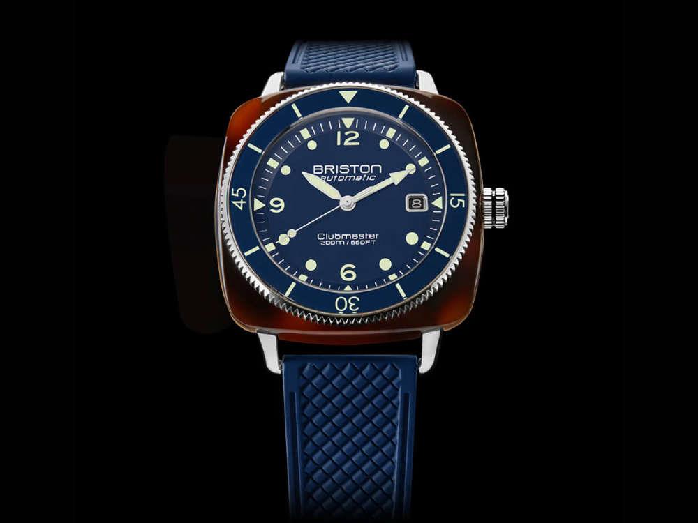 Briston Clubmaster Legend Diver Automatik Uhr, Blau, 40 mm, 241740.SA.T.15.FNB