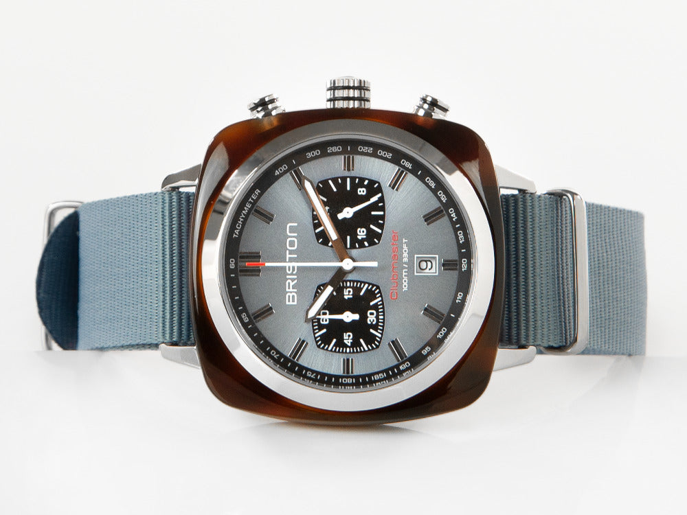 Briston Clubmaster Sport Quartz Uhr, Blau, 42 mm, 20142.SA.TS.25.NIB