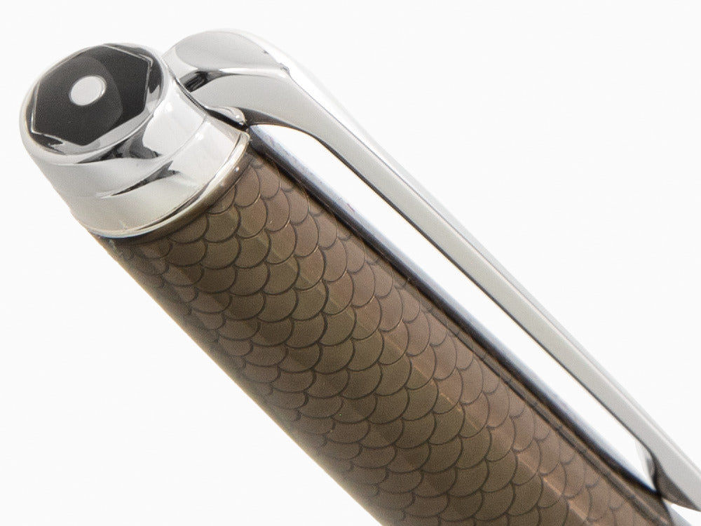 Caran d´Ache Léman Caviar Minenbleistift, Lack, Braun, Rhodium, 4769.497