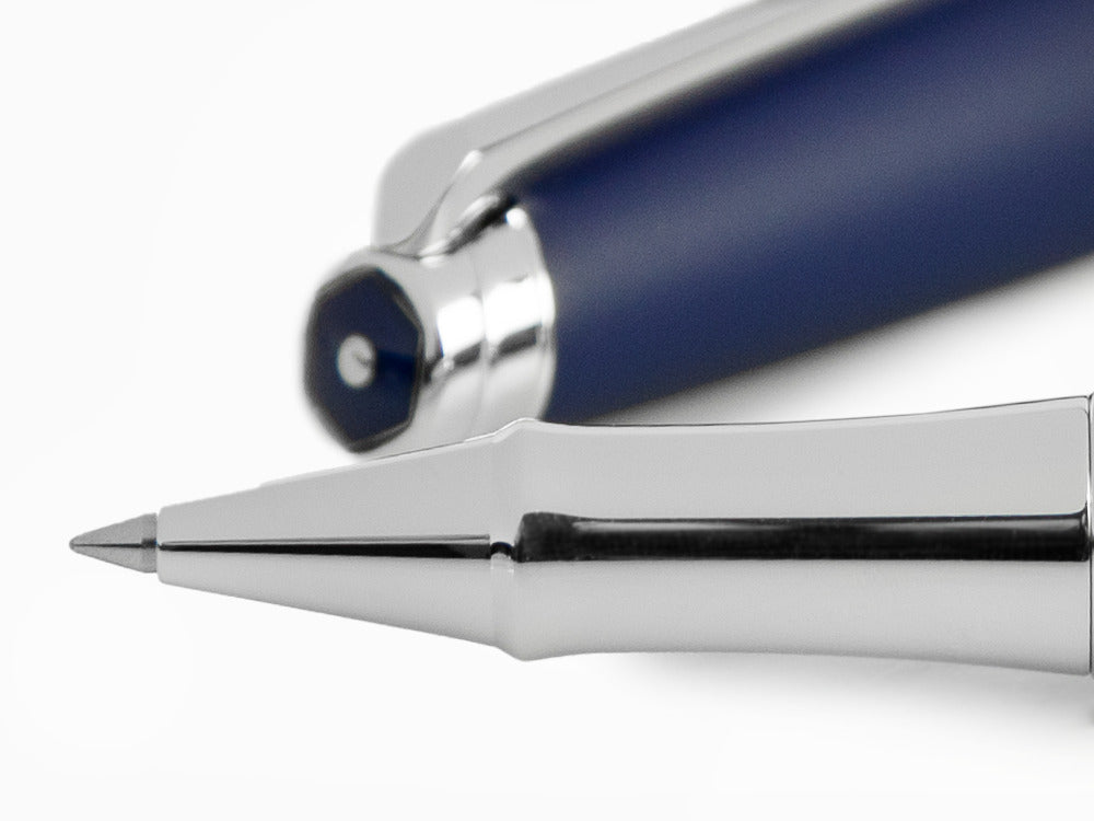 Caran d'Ache Léman Blue Night Matt Roller, Matter Lack, Blau, Rhodium, 4779.449