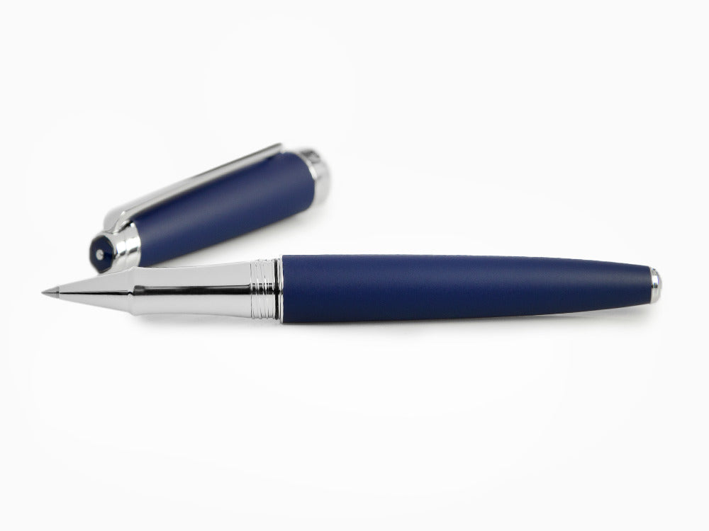 Caran d'Ache Léman Blue Night Matt Roller, Matter Lack, Blau, Rhodium, 4779.449
