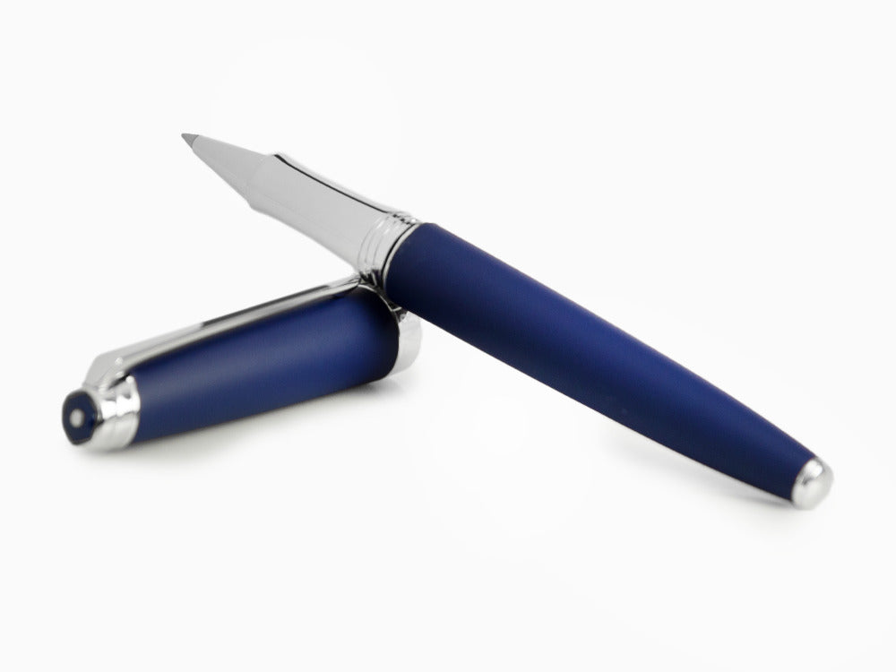 Caran d'Ache Léman Blue Night Matt Roller, Matter Lack, Blau, Rhodium, 4779.449