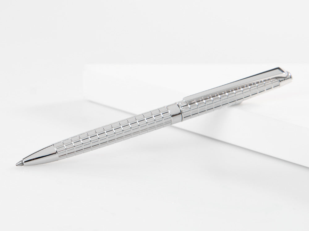 Caran d'Ache Léman Slim Lights Kugelschreiber, Rhodium, Silber, 4781.386