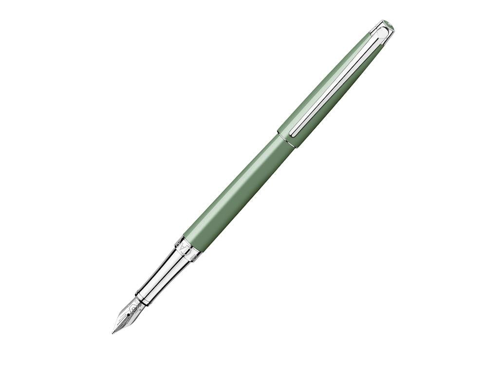 Caran d'Ache Léman Slim Vert de Gris Füllfederhalter, Grün, 4791.713