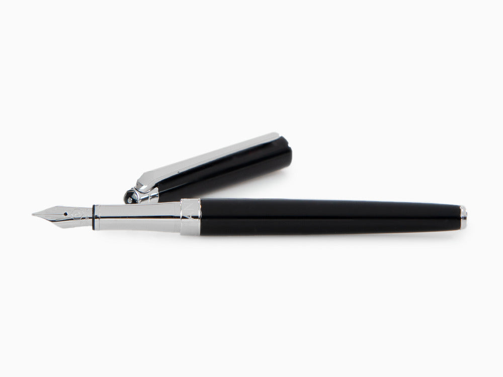 Caran d´Ache Léman Slim Black Ebony Füllfederhalter, Schwarz, 4791.782