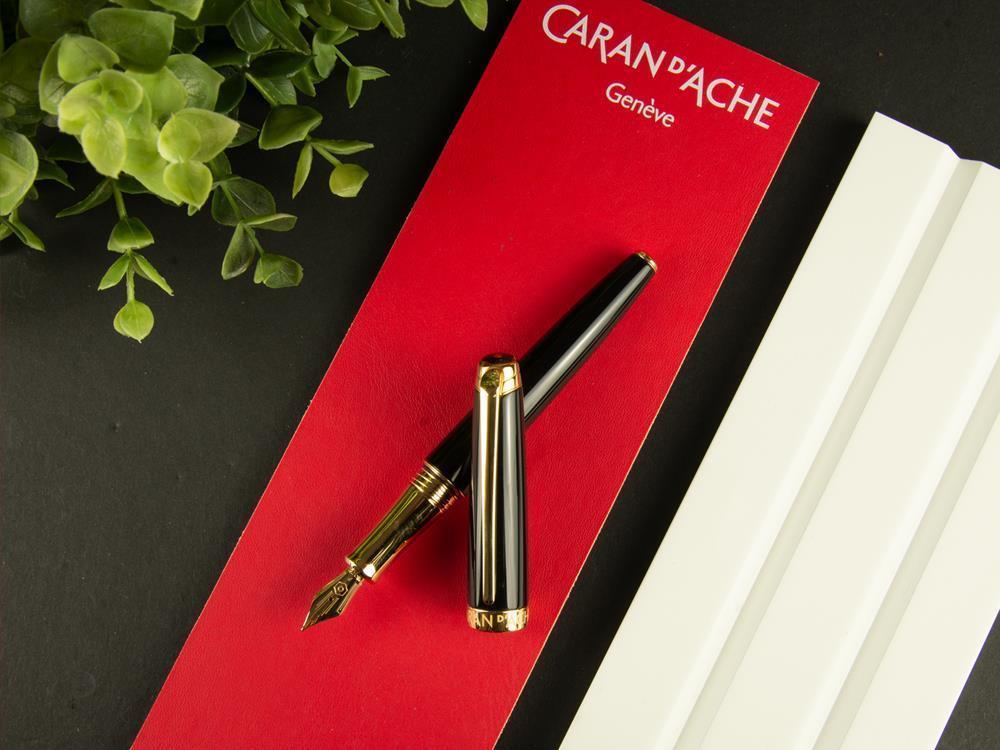 Caran d´Ache Léman Ebony Black Füllfederhalter, Lack, 4799.282
