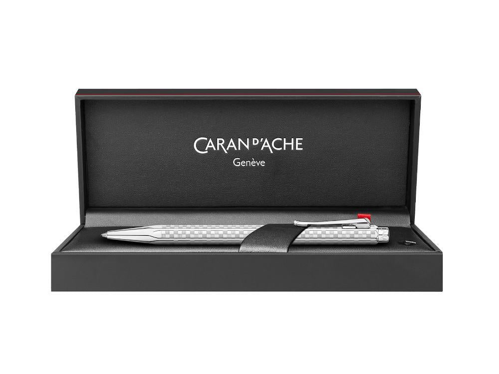 Caran d'Ache Ecridor Damier Kugelschreiber, Messing, Silber, 890.566