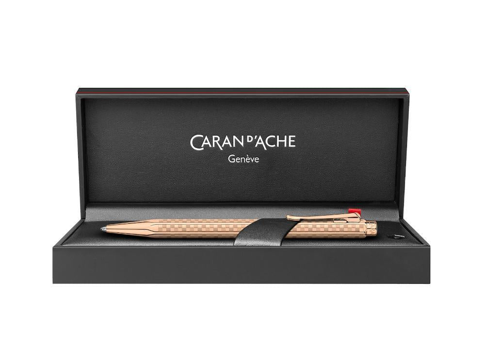 Caran d'Ache Ecridor Damier Kugelschreiber, Messing, Rosegold, 898.567