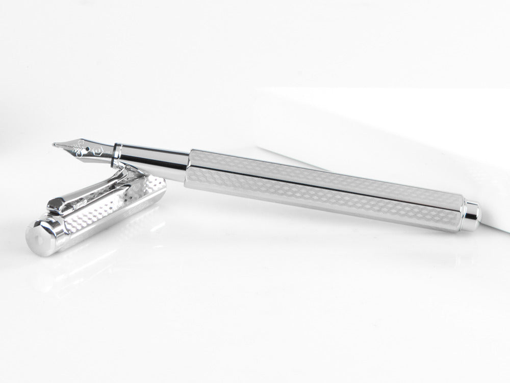Caran d´Ache Ecridor Cubrik Füllfederhalter, Palladium, Silber, 958.377