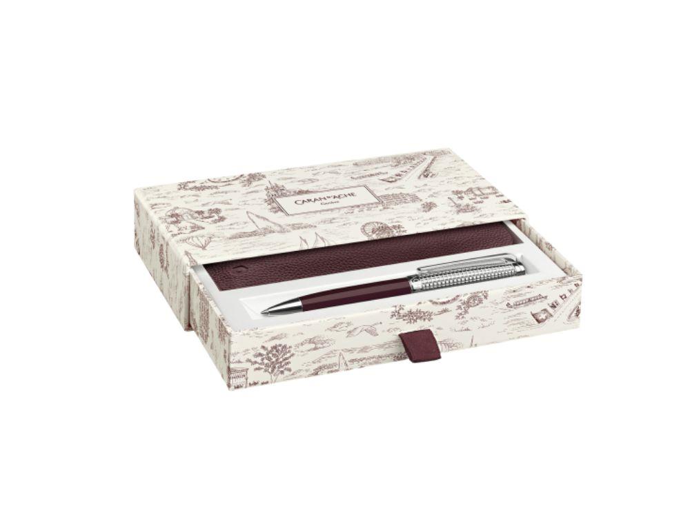 Caran d'Ache Léman Toile de Jouy & Leather Case Kugelschreiber, CC4789.026