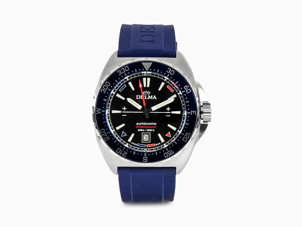 Delma Racing Oceanmaster Automatik Uhr, Schwarz, 44 mm, 41501.670.6.048
