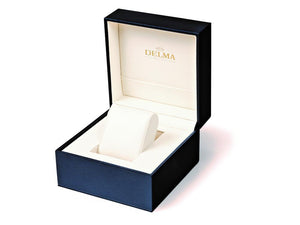 Delma Racing Continetal Quartz Uhr, Ronda Z50, Silber, 42 mm, 41701.704.6.061