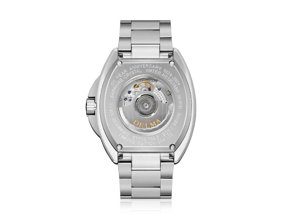 Delma Shell Star Big Date Automatik Uhr, Blau, 44 mm, 41703.736.6.041